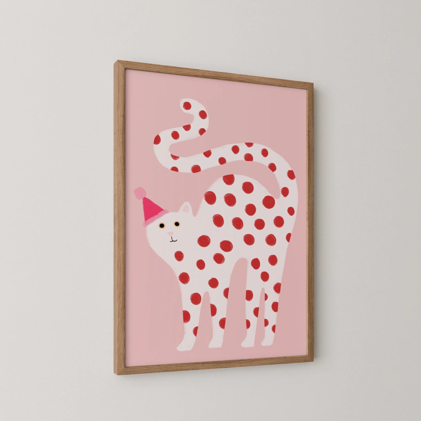 White cat - Nursery Prints