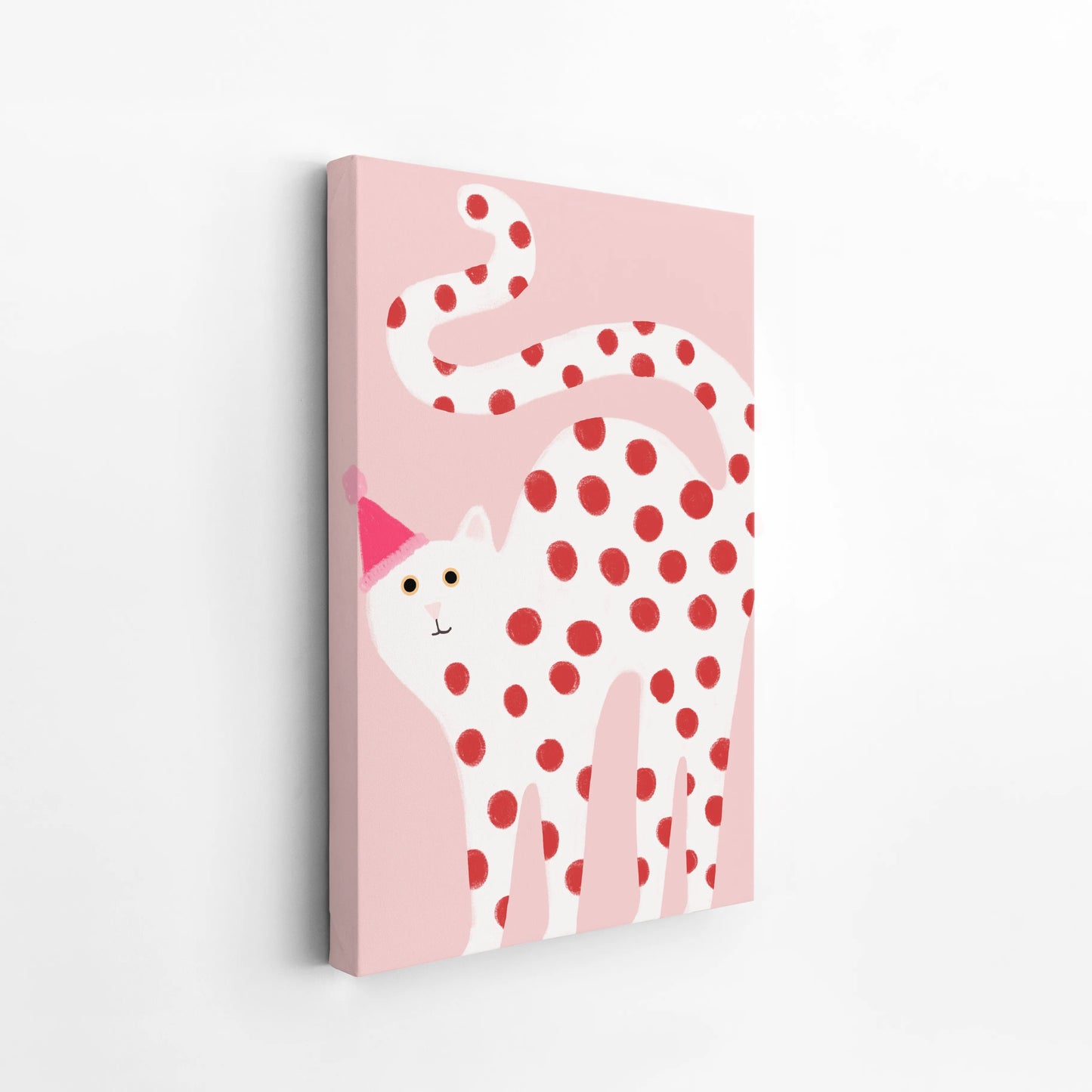 White cat - Nursery Prints