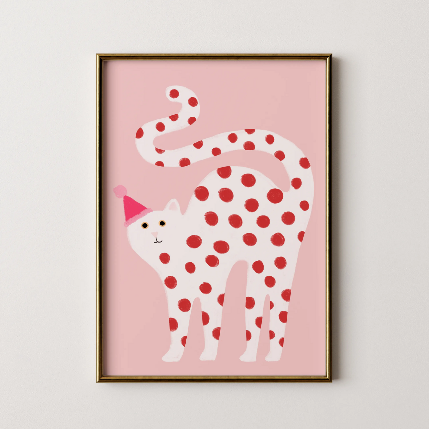 White cat - Nursery Prints