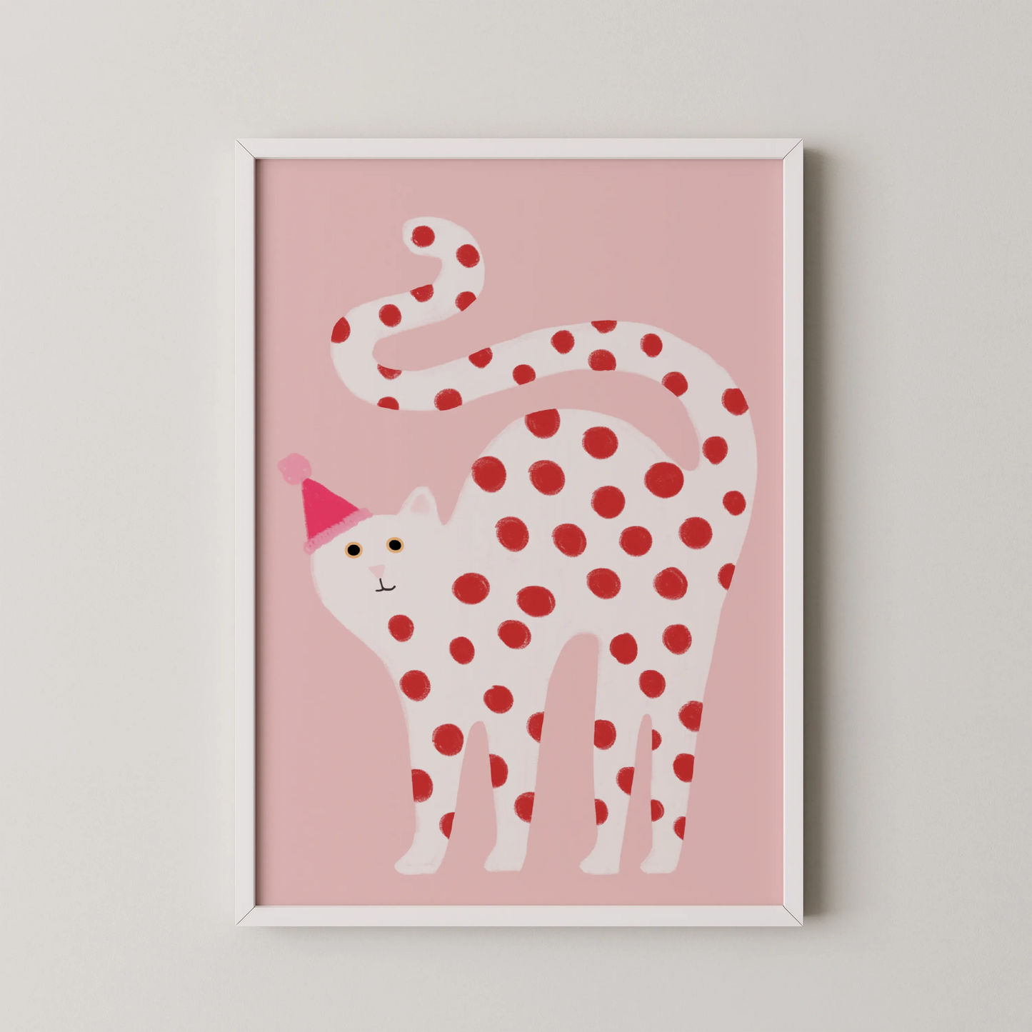 White cat - Nursery Prints