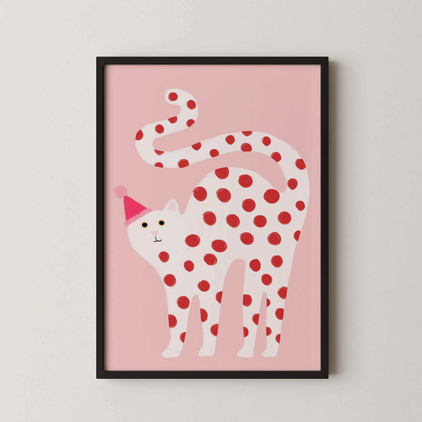 White cat - Nursery Prints