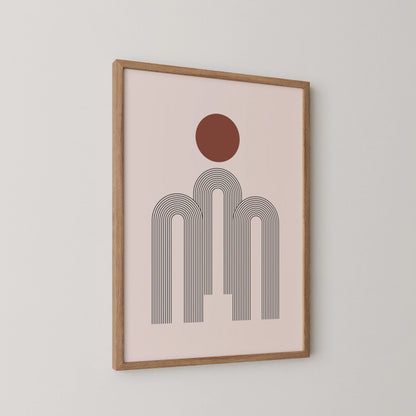 Abstract Art Lines, Mid Century Modern, Wall Painting