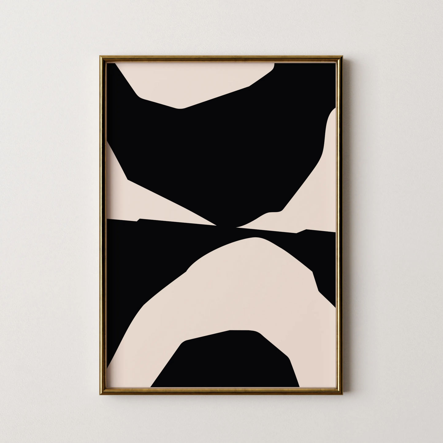 Abstract Black & White, Mid Century Modern, Wall Art