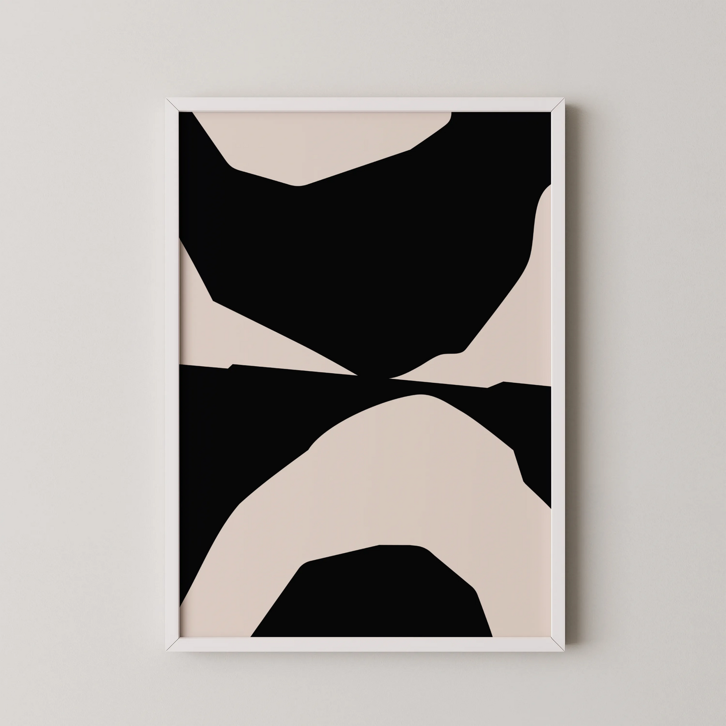 Abstract Black & White, Mid Century Modern, Wall Art