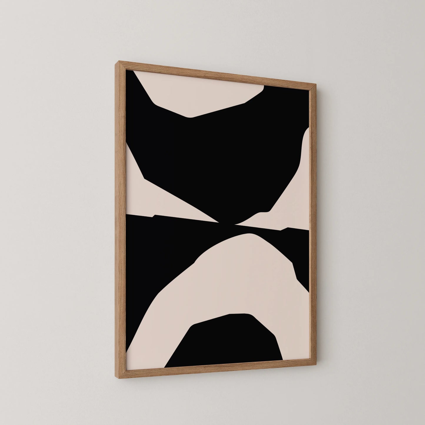 Abstract Black & White, Mid Century Modern, Wall Art