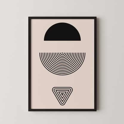 Abstract Lines, Modern Wall Art, Black & White