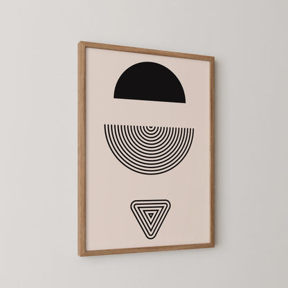 Abstract Lines, Modern Wall Art, Black & White