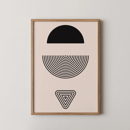 Abstract Lines, Modern Wall Art, Black & White