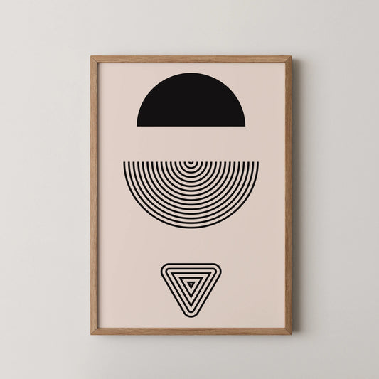 Abstract Lines, Modern Wall Art, Black & White