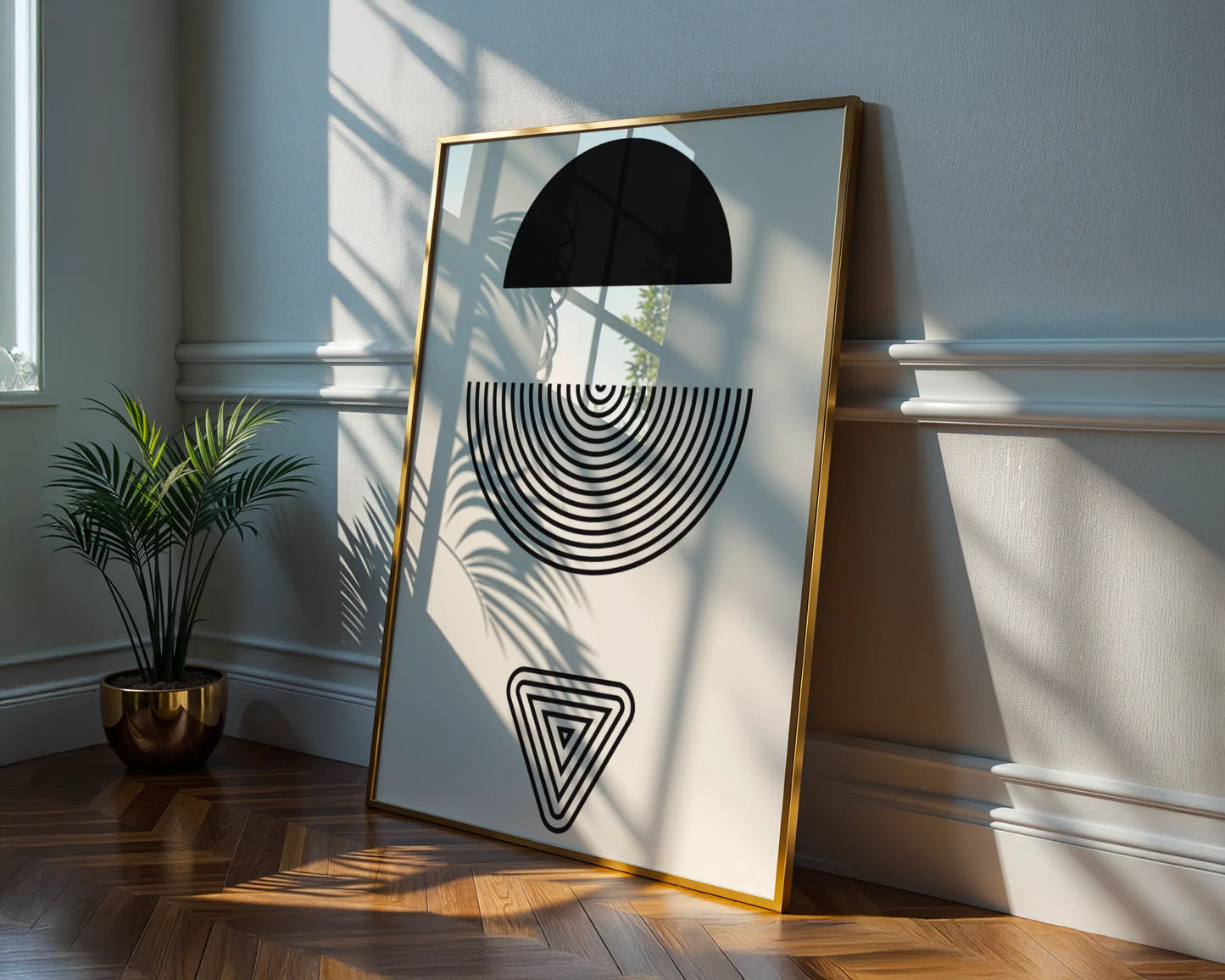 Abstract Lines, Modern Wall Art, Black & White