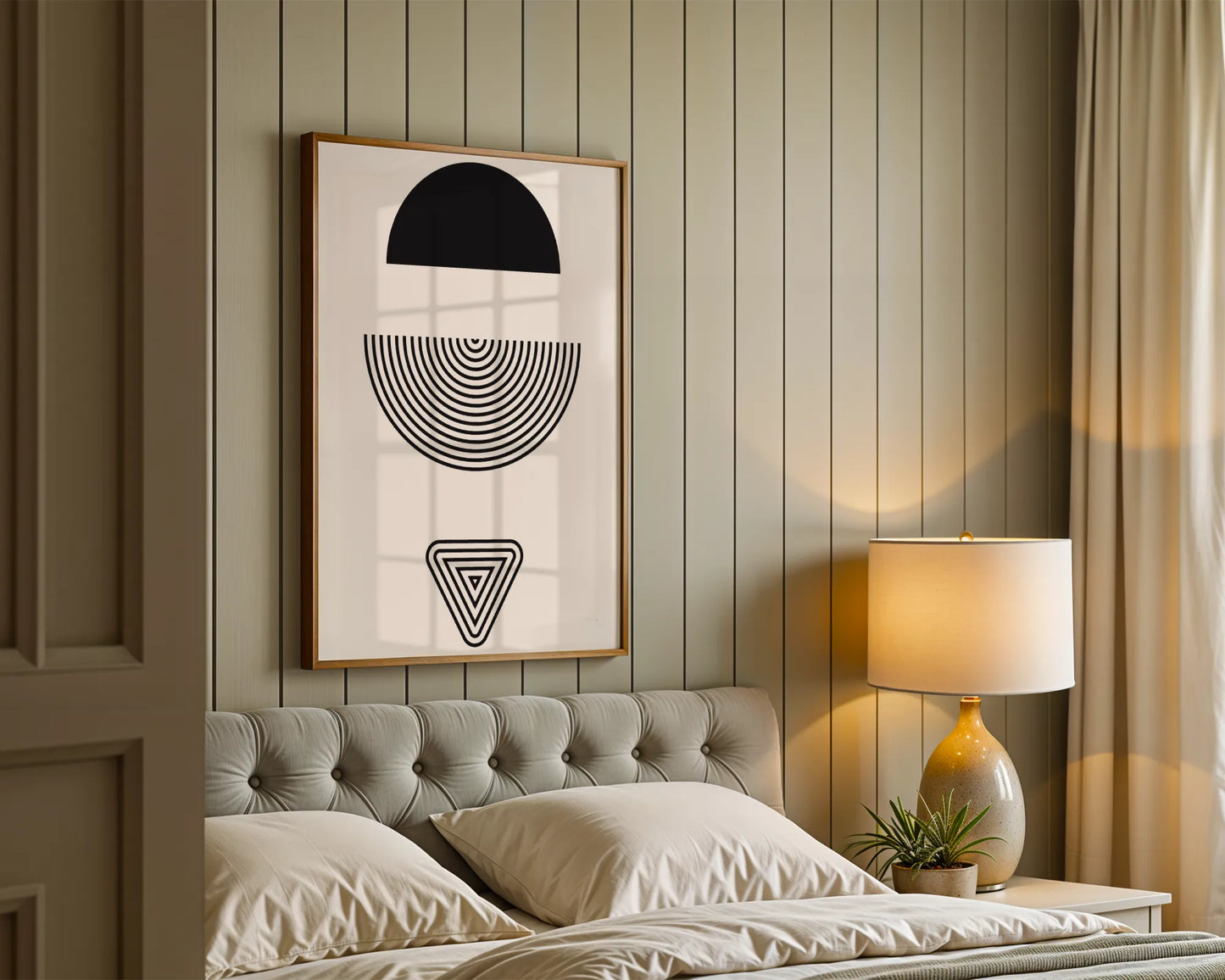 Abstract Lines, Modern Wall Art, Black & White