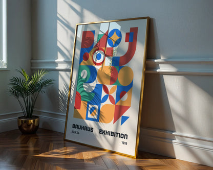 Bauhaus Bold Geometric Print, Modern Architect, Clean Design Wall Art