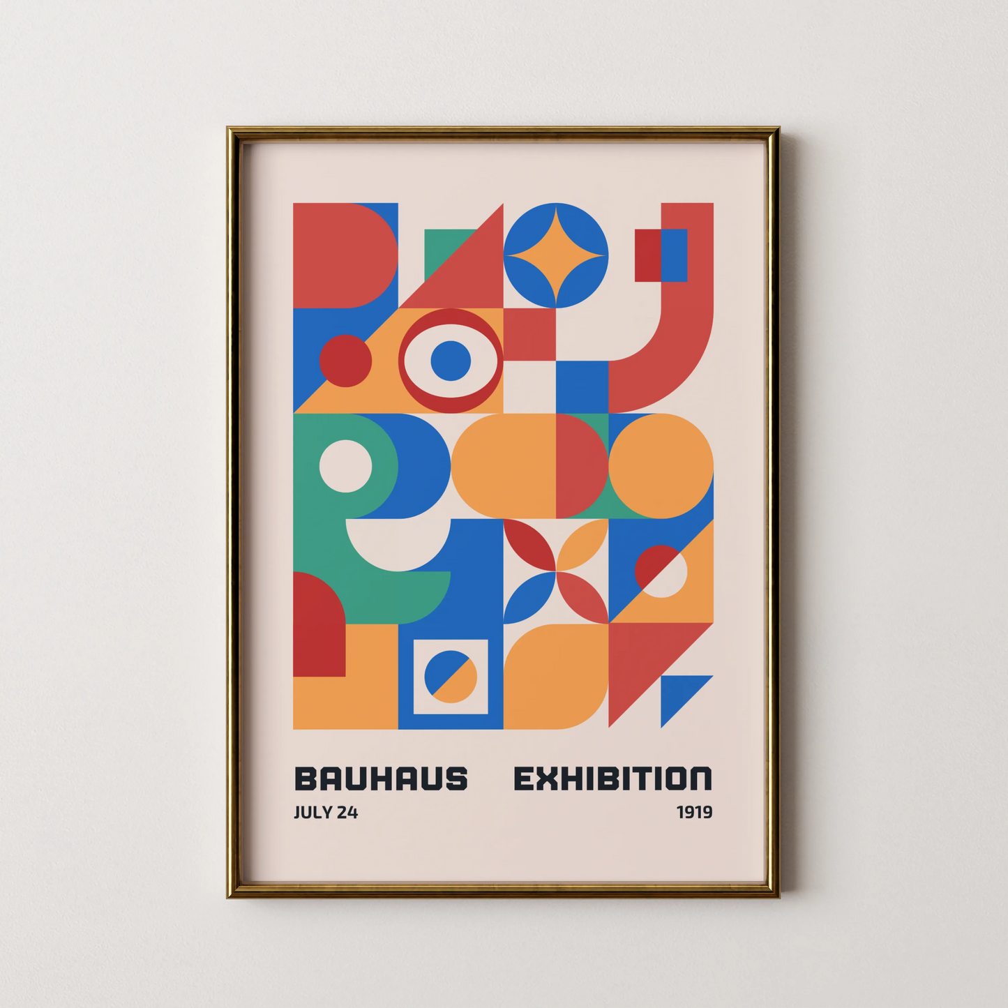 Bauhaus Bold Geometric Print, Modern Architect, Clean Design Wall Art