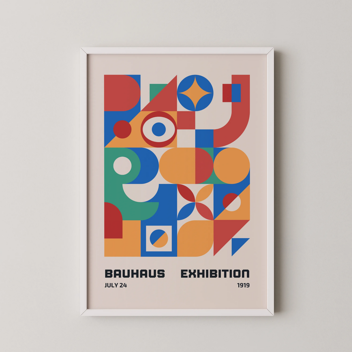 Bauhaus Bold Geometric Print, Modern Architect, Clean Design Wall Art