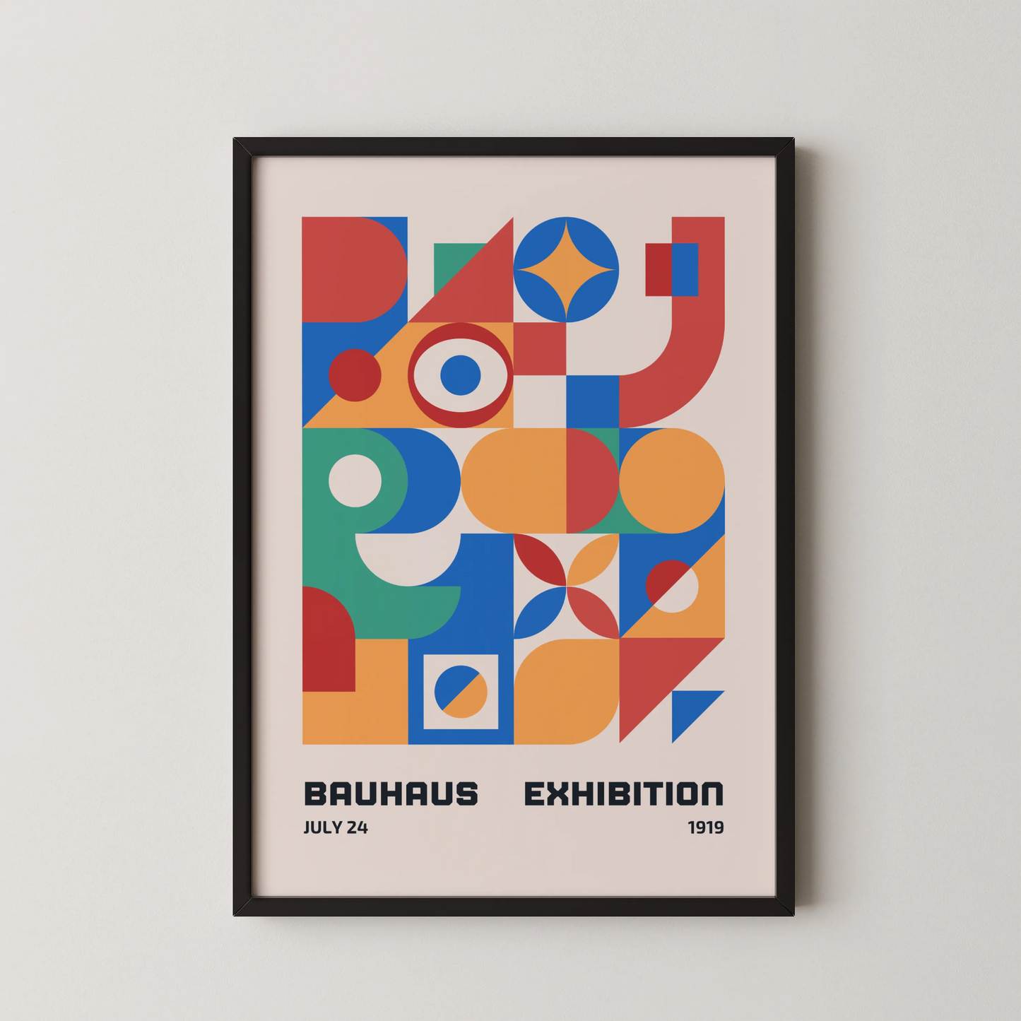 Bauhaus Bold Geometric Print, Modern Architect, Clean Design Wall Art