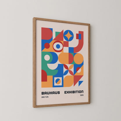 Bauhaus Bold Geometric Print, Modern Architect, Clean Design Wall Art