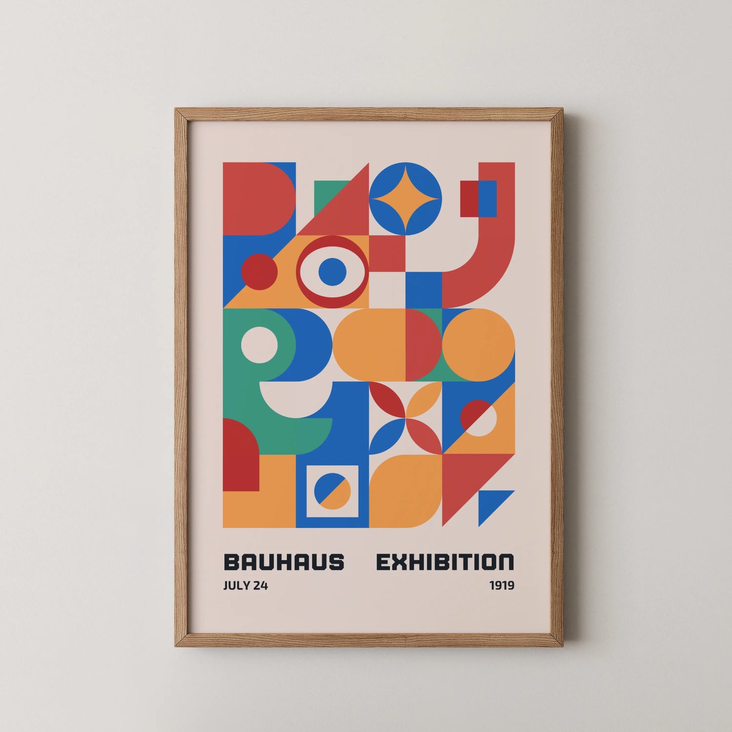 Bauhaus Bold Geometric Print, Modern Architect, Clean Design Wall Art