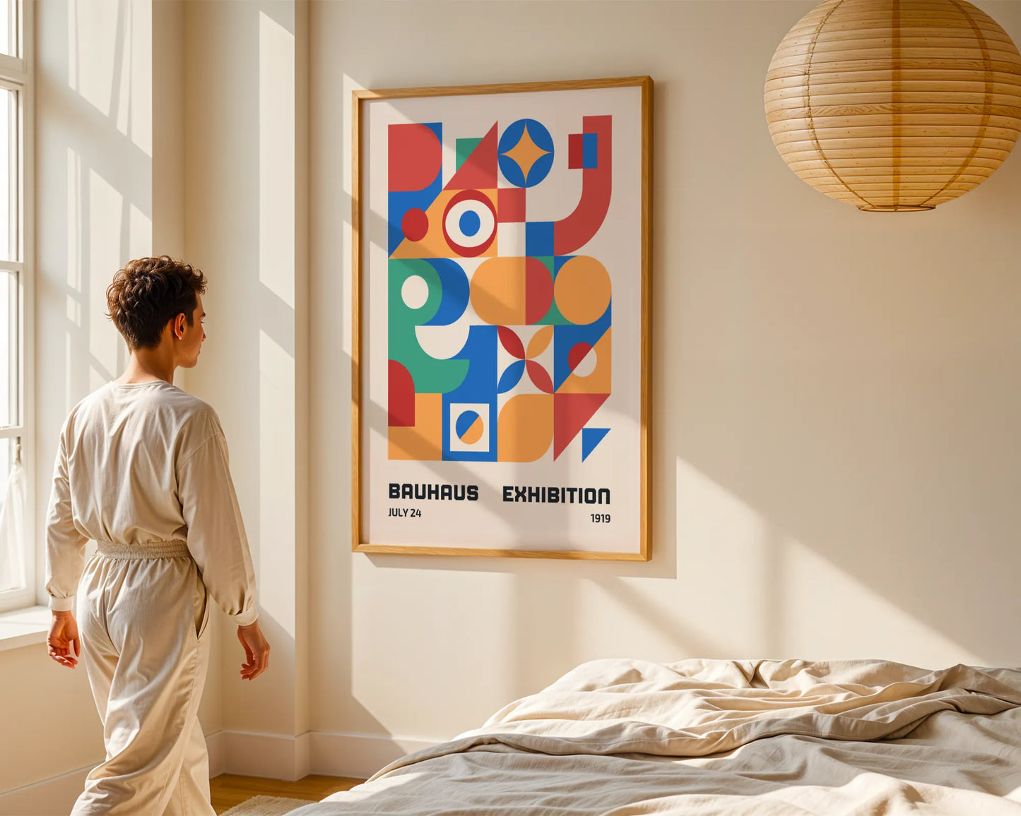 Bauhaus Bold Geometric Print, Modern Architect, Clean Design Wall Art
