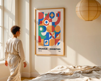 Bauhaus Bold Geometric Print, Modern Architect, Clean Design Wall Art