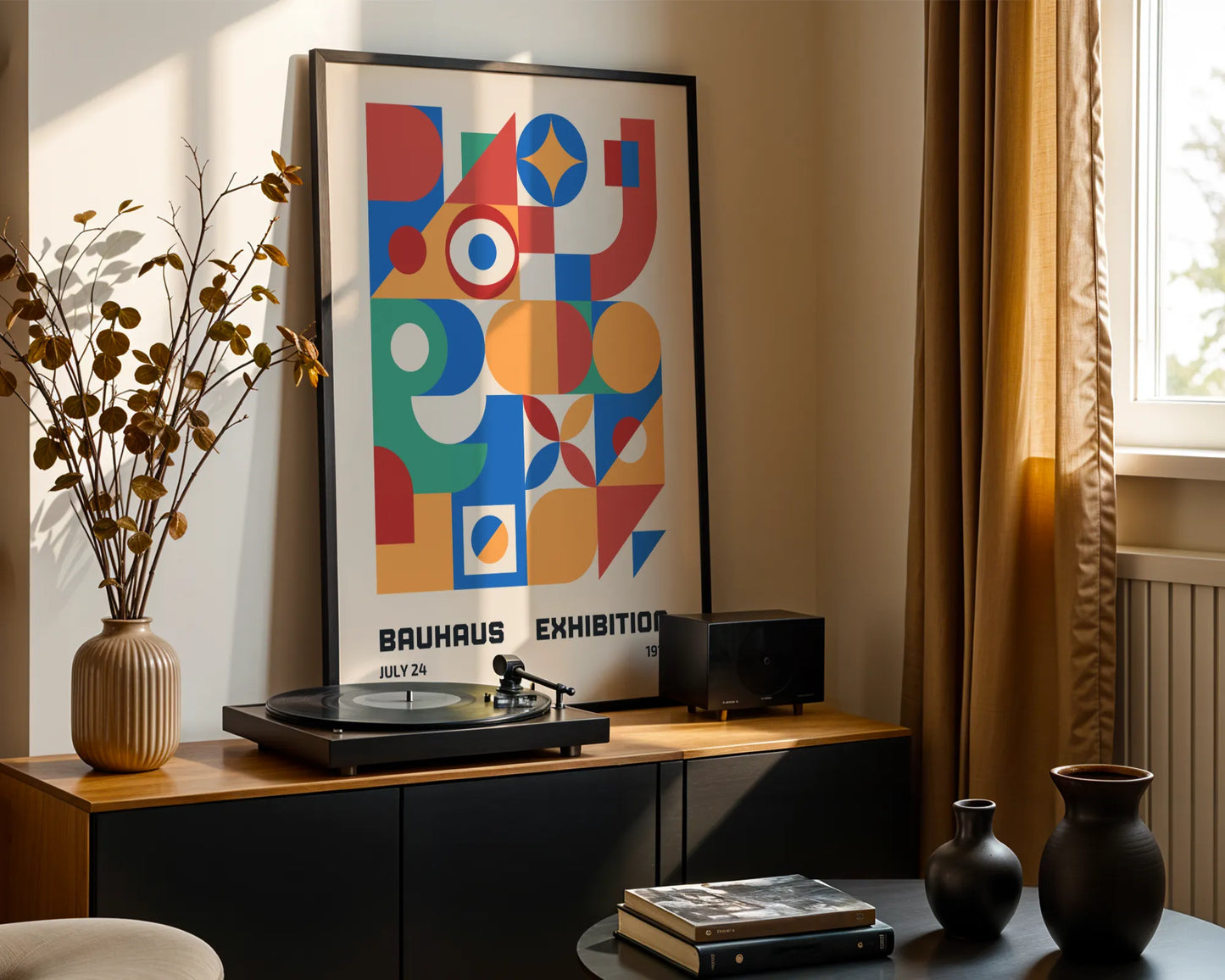 Bauhaus Bold Geometric Print, Modern Architect, Clean Design Wall Art