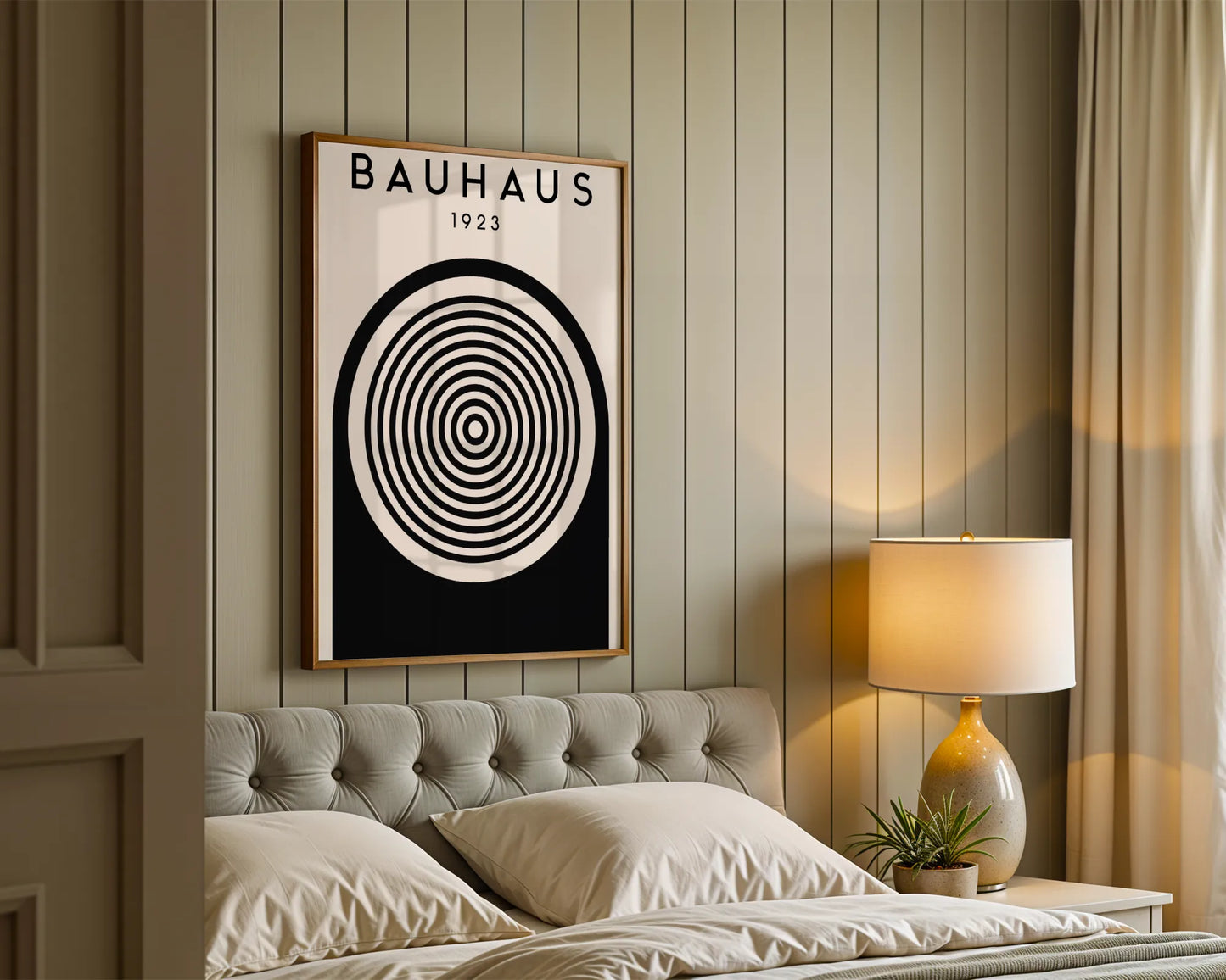 Bauhaus Circle Print I, Geometric Shapes, Modern Architect, Clean Design Wall Art