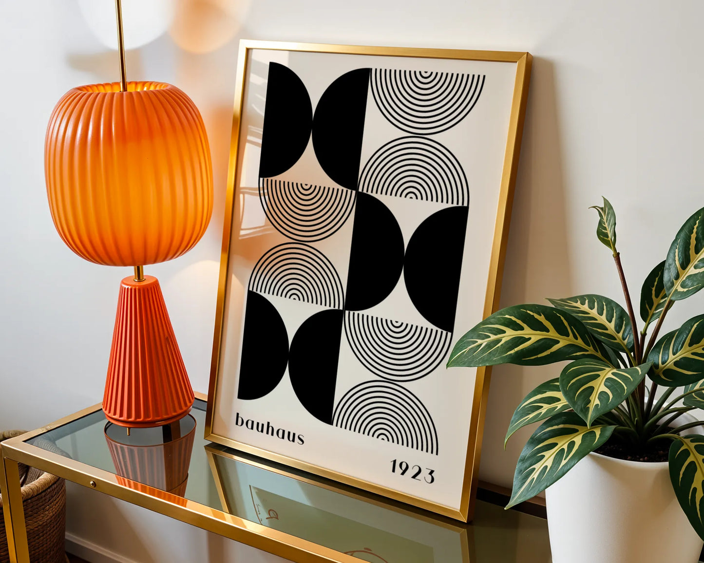 Bauhaus, Geometric, Black & White, Modern Architect, Clean Design Wall Art