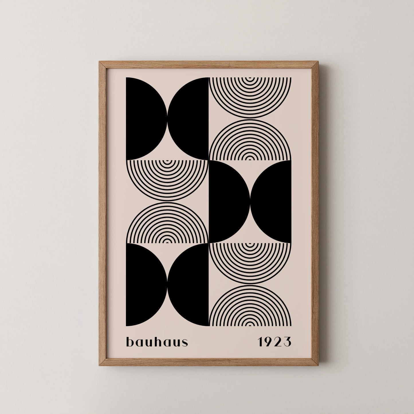 Bauhaus, Geometric, Black & White, Modern Architect, Clean Design Wall Art