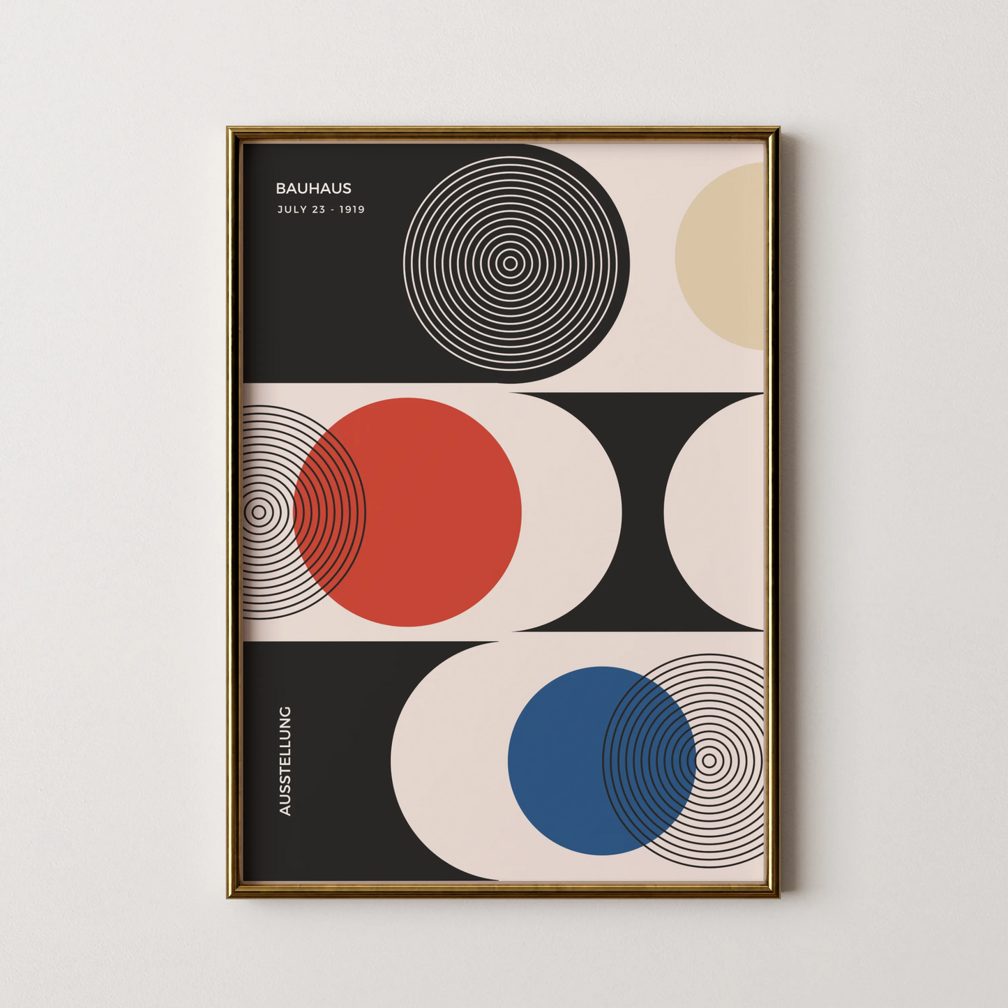 Bauhaus, Geometric, Bold Black & White, Modern Architect, Clean Design Wall Art