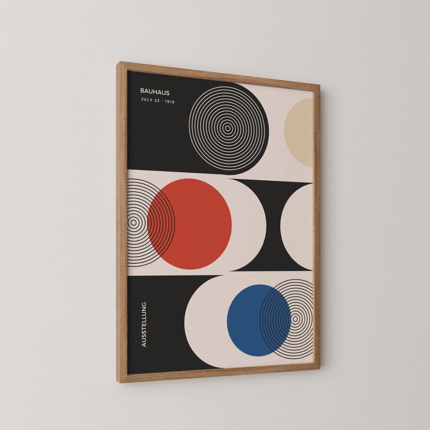 Bauhaus, Geometric, Bold Black & White, Modern Architect, Clean Design Wall Art