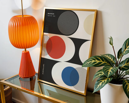 Bauhaus, Geometric, Bold Black & White, Modern Architect, Clean Design Wall Art