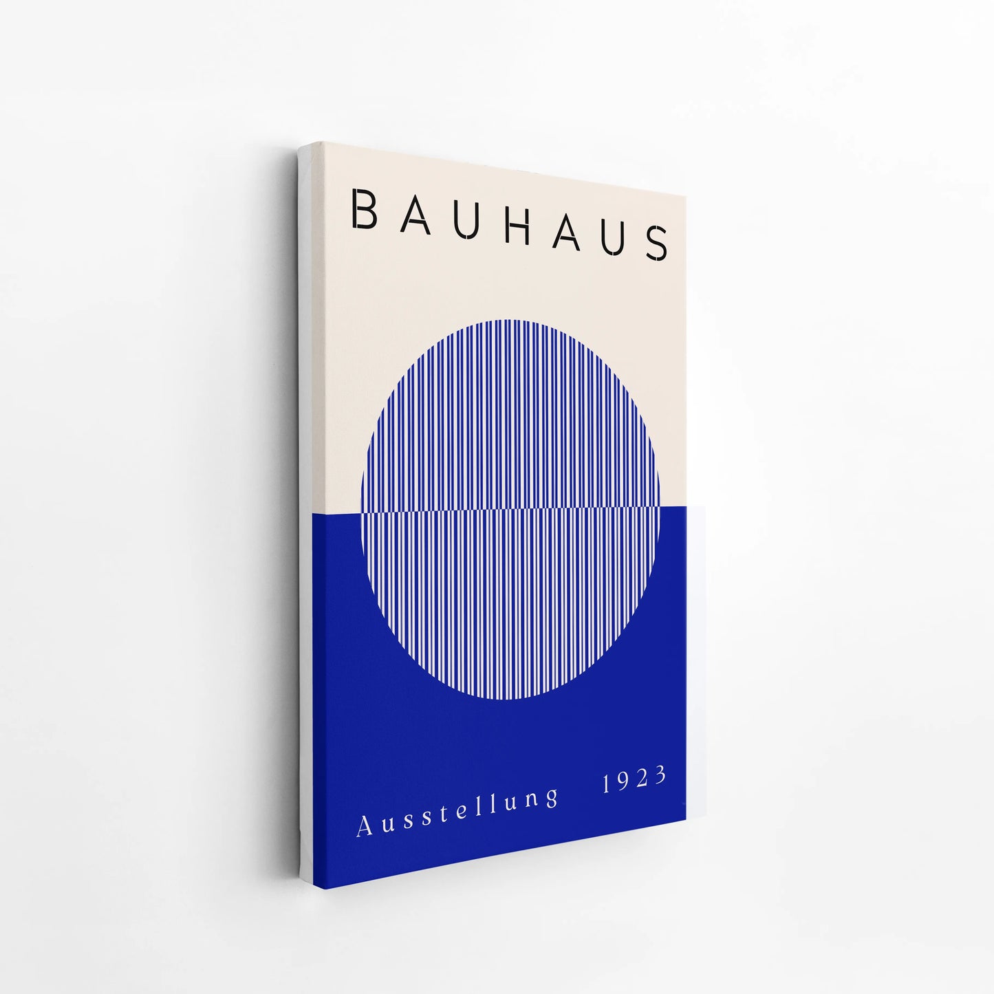 Bauhaus, Geometric, Bold Blue, Modern Architect, Clean Wall Art