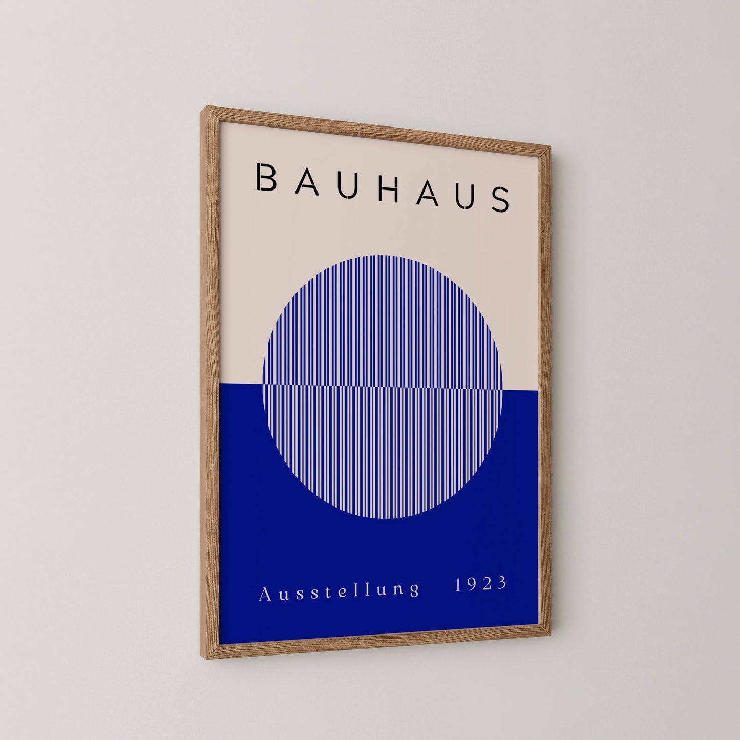Bauhaus, Geometric, Bold Blue, Modern Architect, Clean Wall Art