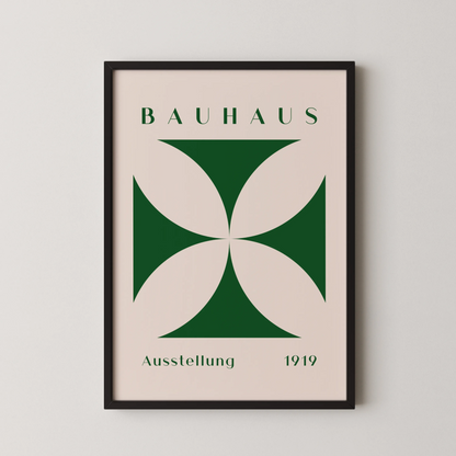 Bauhaus, Geometric III, Modern Architect, Clean Design Wall Art