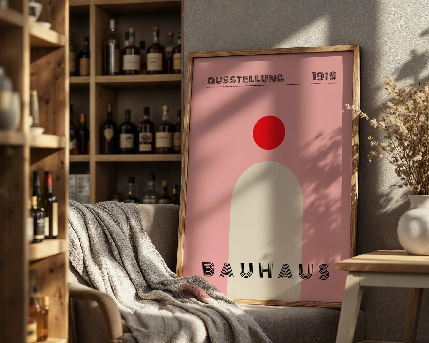 Bauhaus, Geometric, Modern Beige, Modern Architect, Clean Wall Art