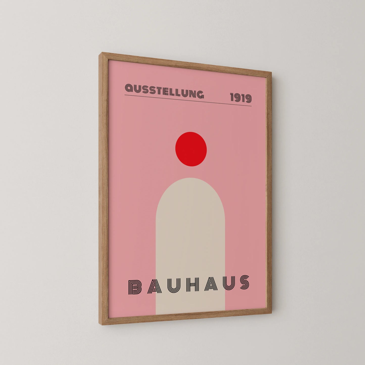 Bauhaus, Geometric, Modern Beige, Modern Architect, Clean Wall Art