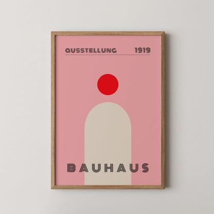 Bauhaus, Geometric, Modern Beige, Modern Architect, Clean Wall Art