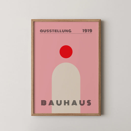 Bauhaus, Geometric, Modern Beige, Modern Architect, Clean Wall Art