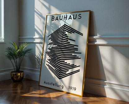 Bauhaus Geometric Print I, Modern Architect, Clean Design Wall Art