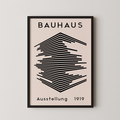 Bauhaus Geometric Print I, Modern Architect, Clean Design Wall Art