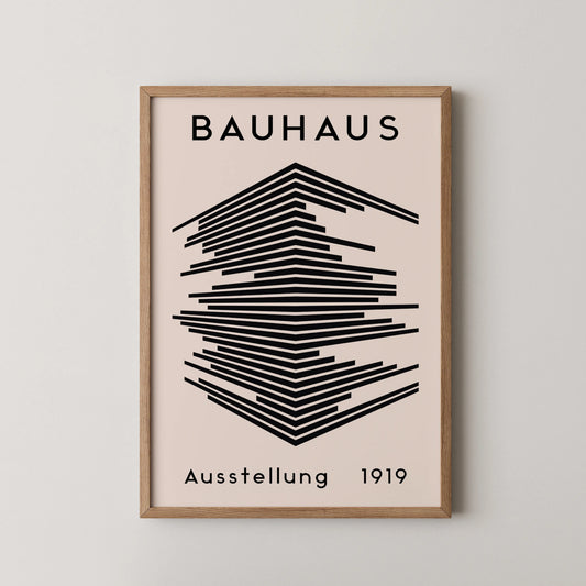 Bauhaus Geometric Print I, Modern Architect, Clean Design Wall Art