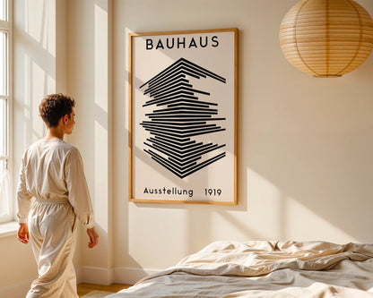 Bauhaus Geometric Print I, Modern Architect, Clean Design Wall Art