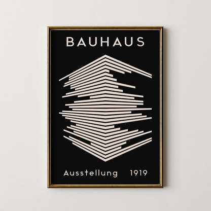 Bauhaus Geometric  Print, Modern Architect, Clean Design Wall Art
