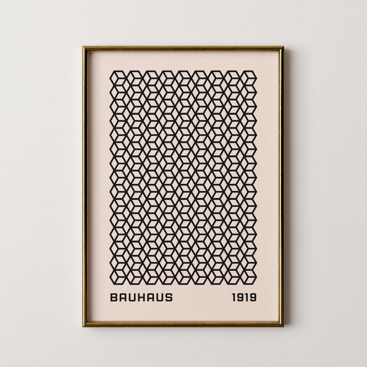 Bauhaus Geometric Print, Modern Architect, Clean Design Wall Art 1