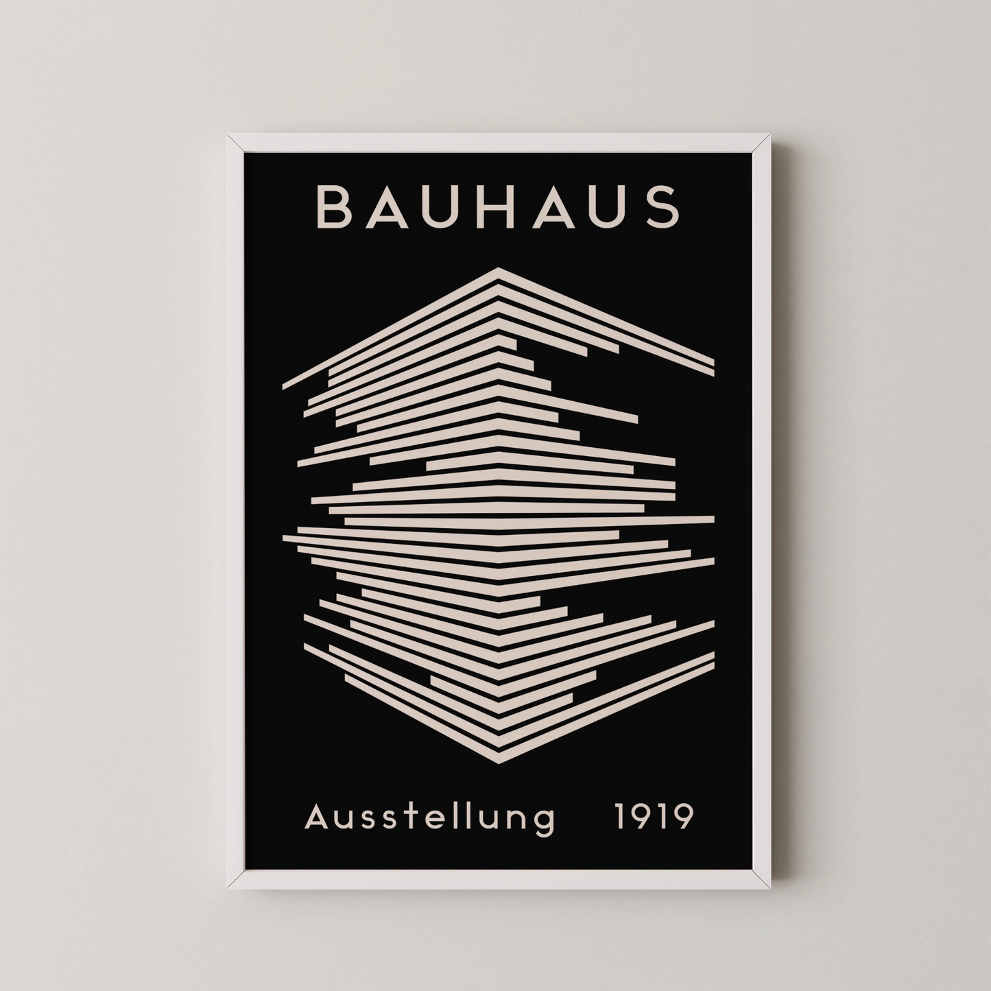 Bauhaus Geometric  Print, Modern Architect, Clean Design Wall Art