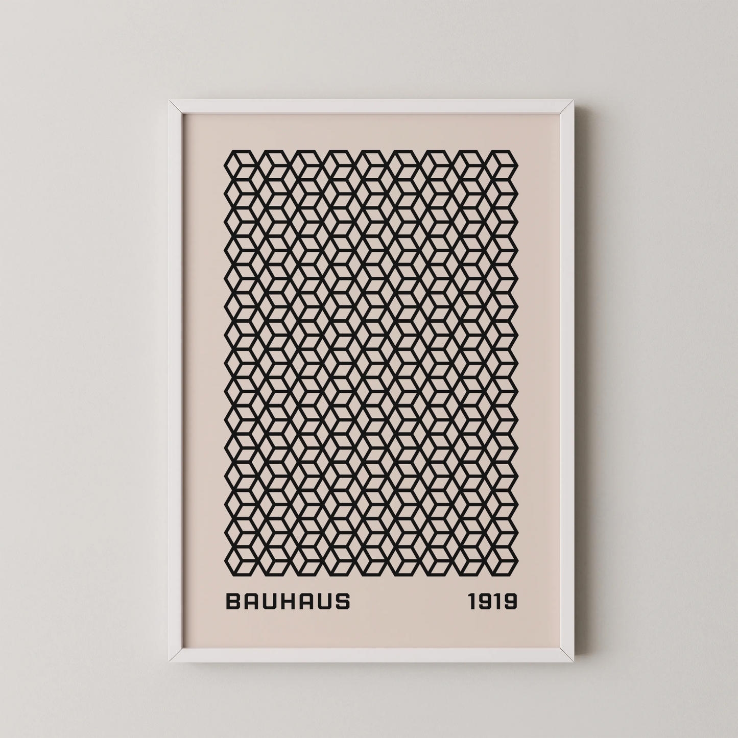 Bauhaus Geometric Print, Modern Architect, Clean Design Wall Art 1