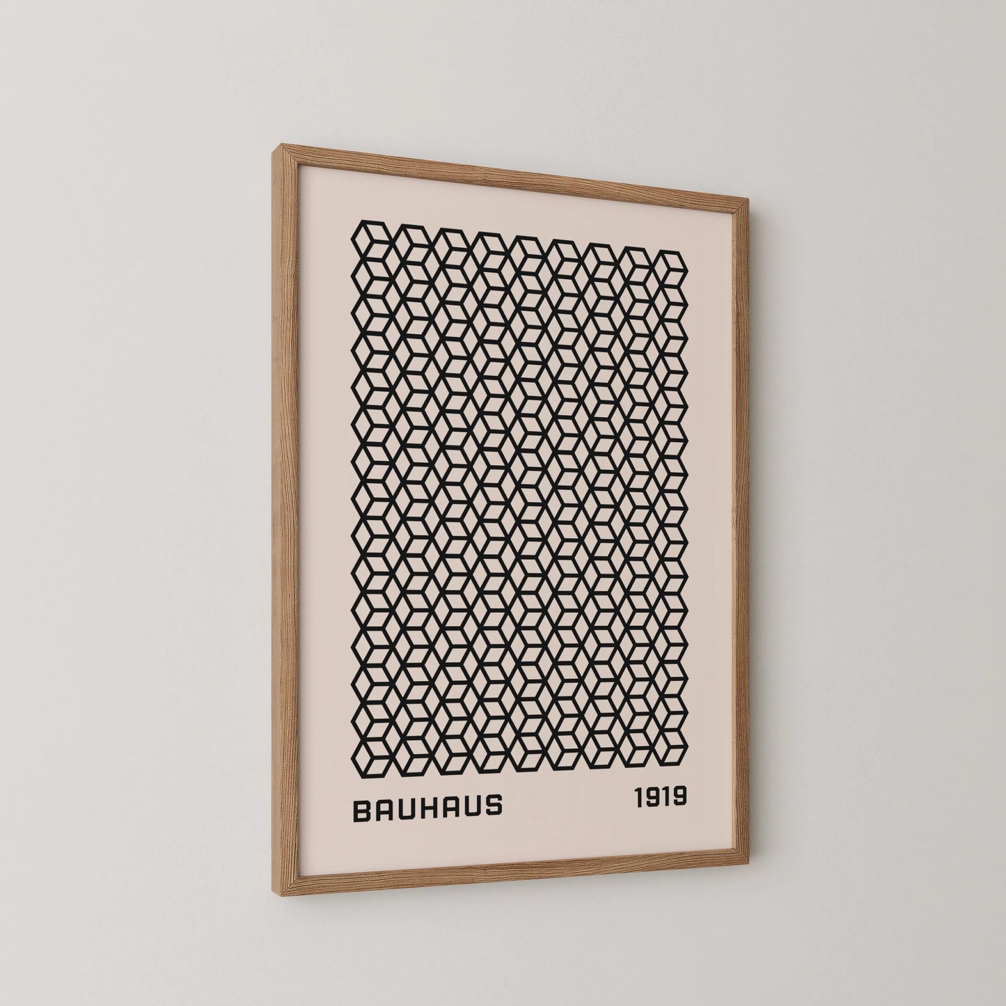 Bauhaus Geometric Print, Modern Architect, Clean Design Wall Art 1