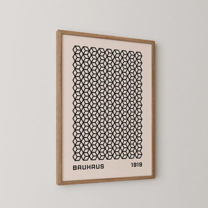 Bauhaus Geometric Print, Modern Architect, Clean Design Wall Art 1