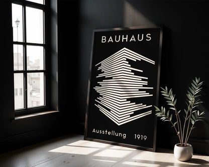 Bauhaus Geometric  Print, Modern Architect, Clean Design Wall Art