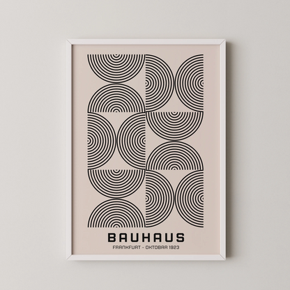 Bauhaus, Geometric Shape, Black & White, Modern Architect, Clean Wall Art