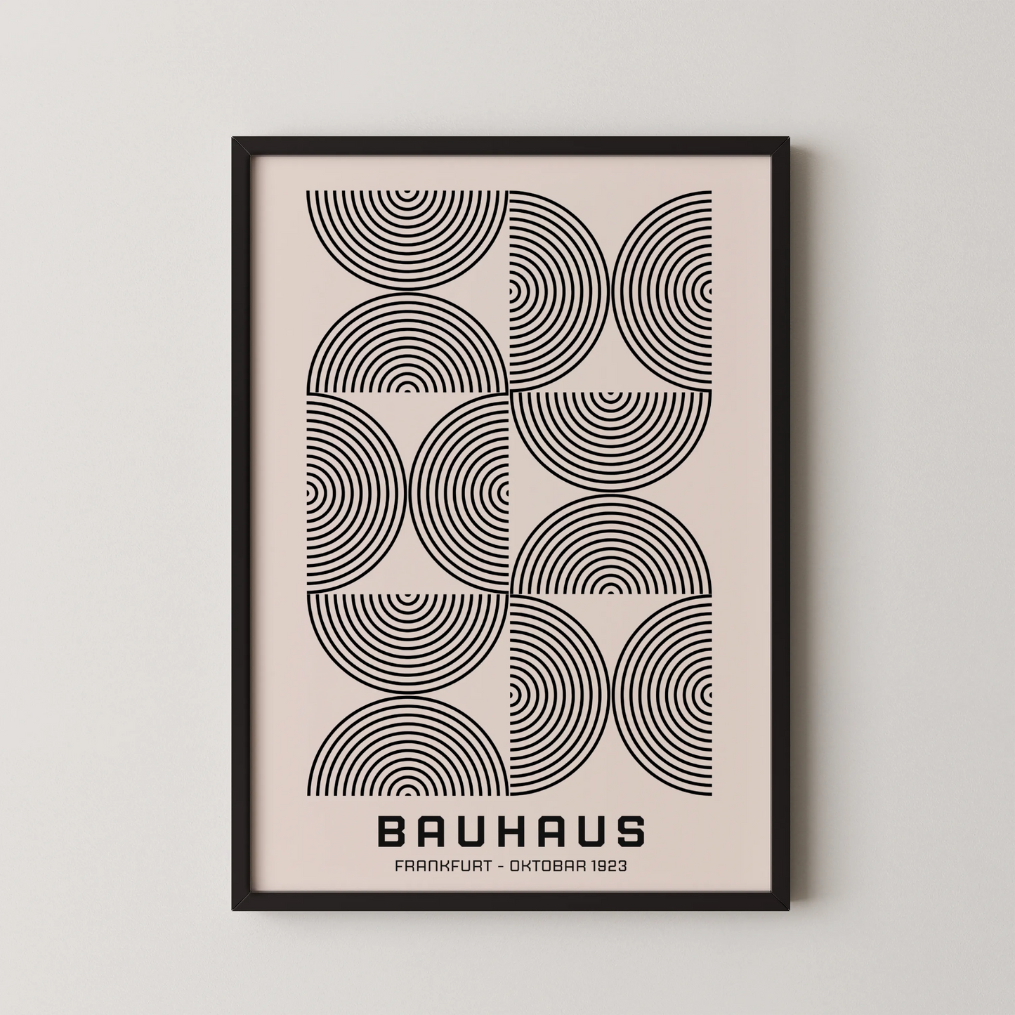 Bauhaus, Geometric Shape, Black & White, Modern Architect, Clean Wall Art